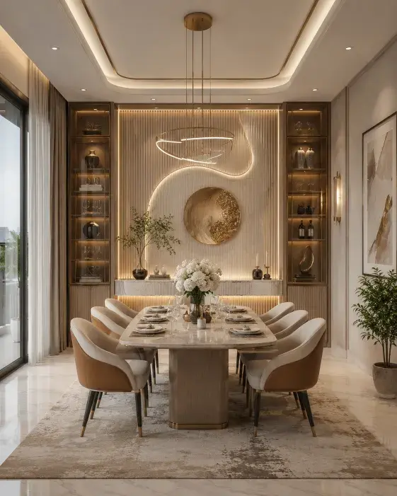 Dining space interior design Bangalore